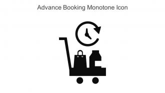 Advance Booking Monotone Icon In Powerpoint Pptx Png And Editable Eps Format