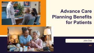 Advance Care Planning Benefits For Patients And Families PPT Demonstration AT