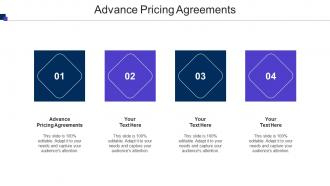 Advance Pricing Agreements Ppt Powerpoint Presentation Styles Guide Cpb