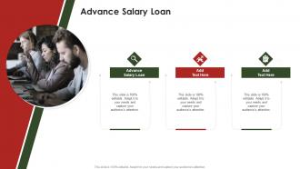 Advance Salary Loan In Powerpoint And Google Slides Cpb
