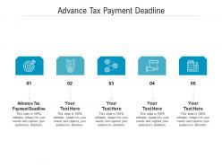 Advance tax payment deadline ppt powerpoint presentation guidelines cpb