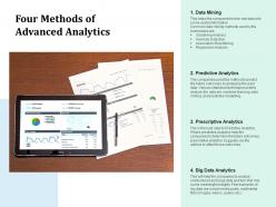 Advanced Analytics Implementation Solutions Functionality Executive Presenting Strategy