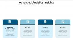 Advanced analytics insights ppt powerpoint presentation infographics portrait cpb