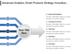 Advanced analytics smart products strategy innovation infrastructures management