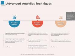Advanced analytics techniques ppt powerpoint presentation gallery show