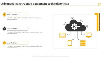 Advanced Construction Equipment Technology Icon