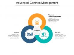 Advanced contract management ppt powerpoint presentation inspiration demonstration cpb