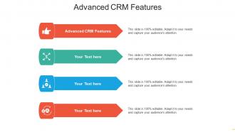 Advanced crm features ppt powerpoint presentation model summary cpb