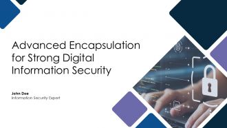 Advanced Encapsulation For Strong Digital Information Security PPT Mockup ACP