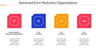 Advanced Error Reduction Organizations Ppt Powerpoint Presentation Model Graphics Cpb
