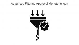 Advanced Filtering Approval Monotone Icon In Powerpoint Pptx Png And Editable Eps Format