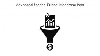 Advanced Filtering Funnel Monotone Icon In Powerpoint Pptx Png And Editable Eps Format