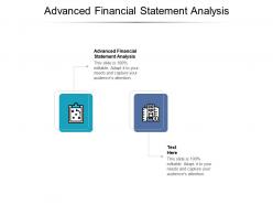 Advanced financial statement analysis ppt powerpoint presentation gallery information cpb
