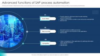 Advanced Functions Of SAP Process Automation