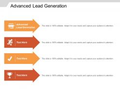 Advanced lead generation ppt powerpoint presentation diagram ppt cpb