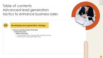 Advanced Lead Generation Tactics To Enhance Business Sales Strategy CD V Visual Best