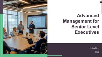 Advanced Management For Senior Level Executives PPT Demonstration AT