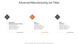 Advanced Manufacturing Job Titles In Powerpoint And Google Slides Cpb