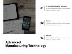 Advanced manufacturing technology ppt powerpoint presentation inspiration cpb