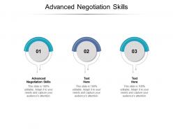 Advanced negotiation skills ppt powerpoint presentation icon slide download cpb