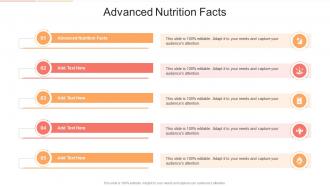 Advanced Nutrition Facts In Powerpoint And Google Slides Cpb