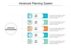Advanced planning system ppt powerpoint presentation model smartart cpb