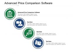 Advanced price comparison software ppt powerpoint presentation model skills cpb