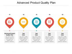 Advanced product quality plan ppt powerpoint presentation inspiration graphics pictures cpb