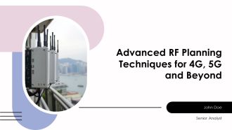 Advanced RF Planning Techniques For 4G 5G And Beyond PPT Structure AT