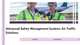 Advanced Safety Management Systems Air Traffic Solutions PPT Graphics AT