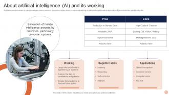 Advanced Technologies About Artificial Intelligence Ai And Its Working