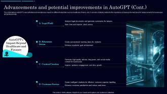 Advancements And Potential Auto Gpt Autonomous Gpt 4 Experiment Explained ChatGPT SS Visual Image
