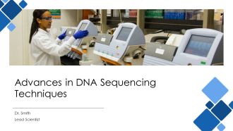 Advances In DNA Sequencing Techniques PPT Template AT