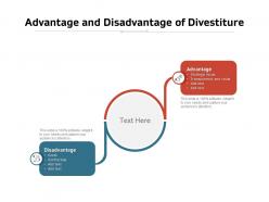 Advantage And Disadvantage Of Divestiture