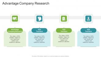 Advantage Company Research In Powerpoint And Google Slides Cpb