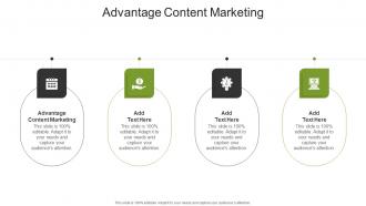 Advantage Content Marketing In Powerpoint And Google Slides Cpb