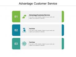 Advantage customer service ppt powerpoint presentation file slides cpb