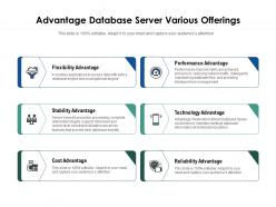 Advantage database server various offerings