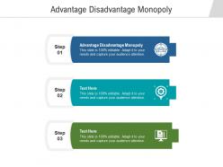 Advantage disadvantage monopoly ppt powerpoint presentation file show cpb