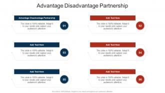 Advantage Disadvantage Partnership In Powerpoint And Google Slides Cpb