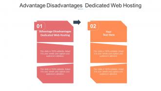 Advantage disadvantages dedicated web hosting ppt powerpoint presentation layouts structure cpb