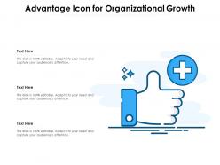 Advantage icon for organizational growth