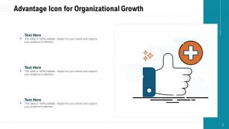 Advantage Icon Organizational Growth Approach Progress Growth