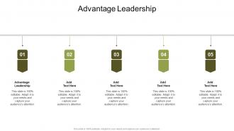 Advantage Leadership In Powerpoint And Google Slides Cpb