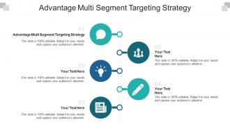 Advantage multi segment targeting strategy ppt powerpoint presentation summary cpb