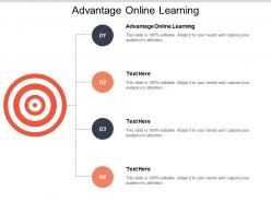 Advantage online learning ppt powerpoint presentation ideas graphics download cpb