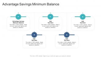 Advantage Savings Minimum Balance In Powerpoint And Google Slides Cpb