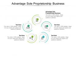 Advantage sole proprietorship business ppt powerpoint presentation model slides cpb