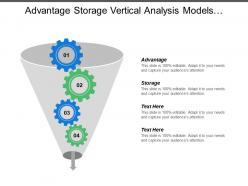 Advantage storage vertical analysis models forecasts commercial version available