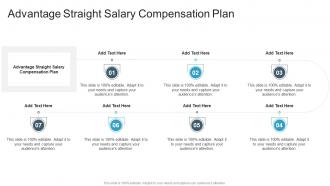 Advantage Straight Salary Compensation Plan In Powerpoint And Google Slides Cpb
